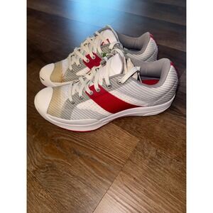 Converse Jack Purcell Low Top Sneakers Mens Size 11 White Red Textile‎